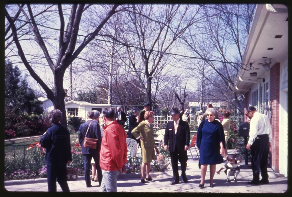 First Austin home garden tour, 1970. -Photo courtesy of Ted Fisher