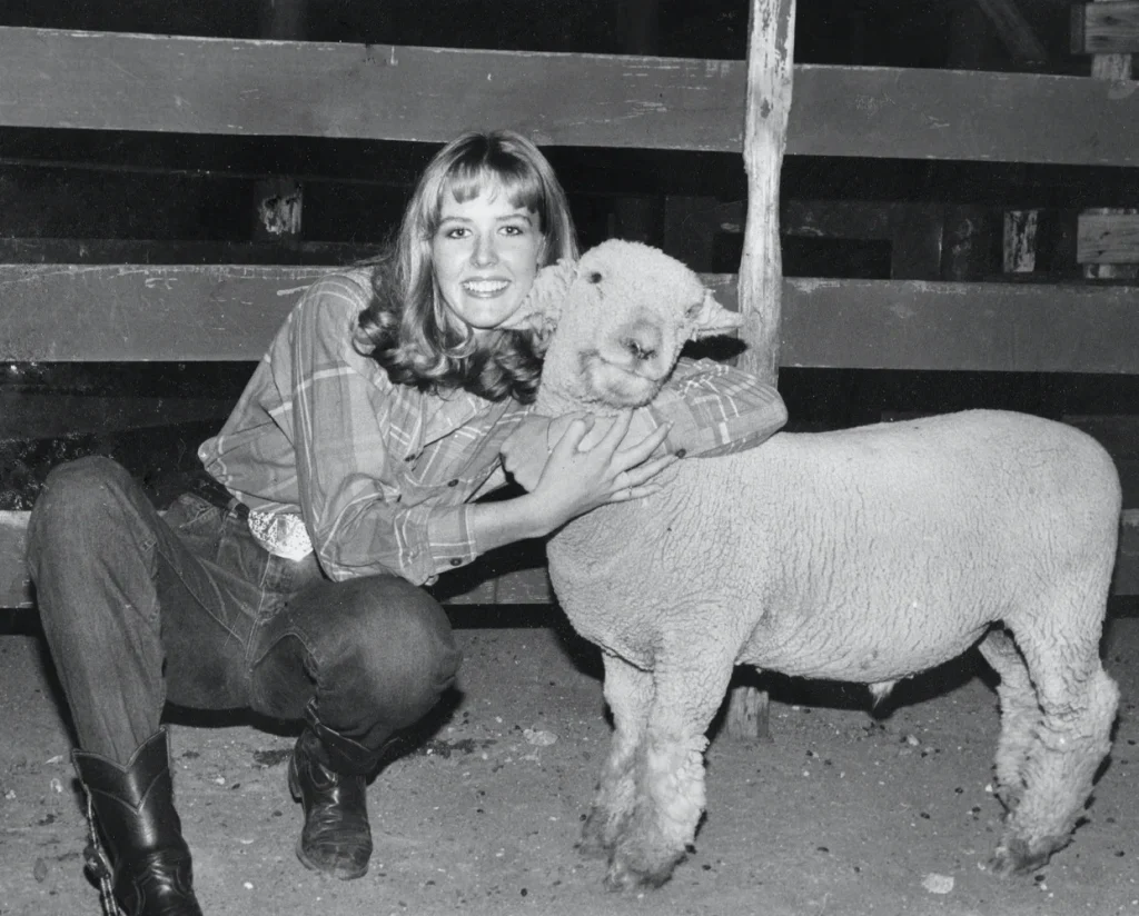 4-H club member Nishi Whiteley, 1986. -Courtesy of Nishi Whiteley