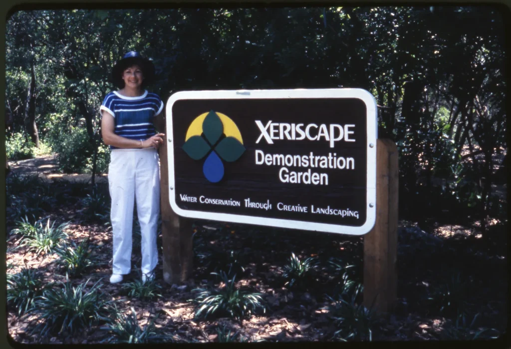 Xeriscape demonstration garden at Zilker park, 1985. -Photo courtesy of Ted Fisher
