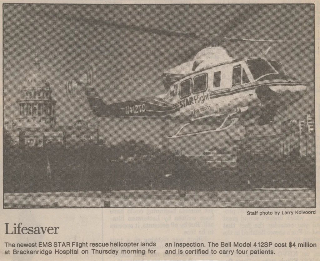 "Lifesaver", Austin American-Statesman, 1990