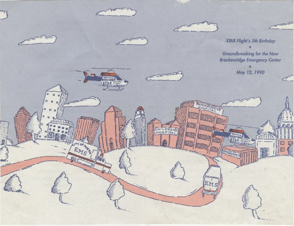 STAR Flight's 5th Birthday Groundbreaking for the New Brackenridge Emergency Center, May 12, 1990