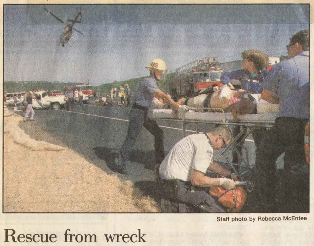 "Rescue from Wreck", Austin American-Statesman, 1994