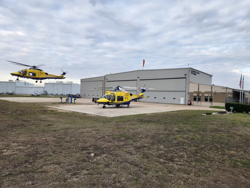 Three bay hangar